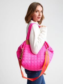 Ezra Quilted Nylon Tote