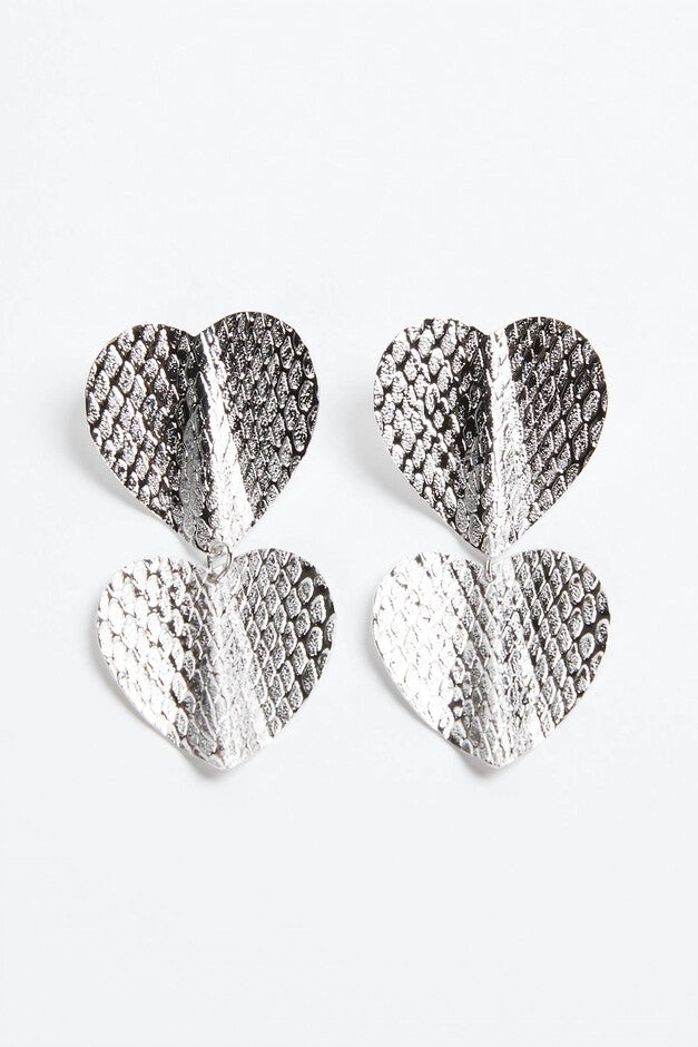 SMALL HEATHROW EARRINGS IN SILVER, Silver / Silver, hi-res image number null