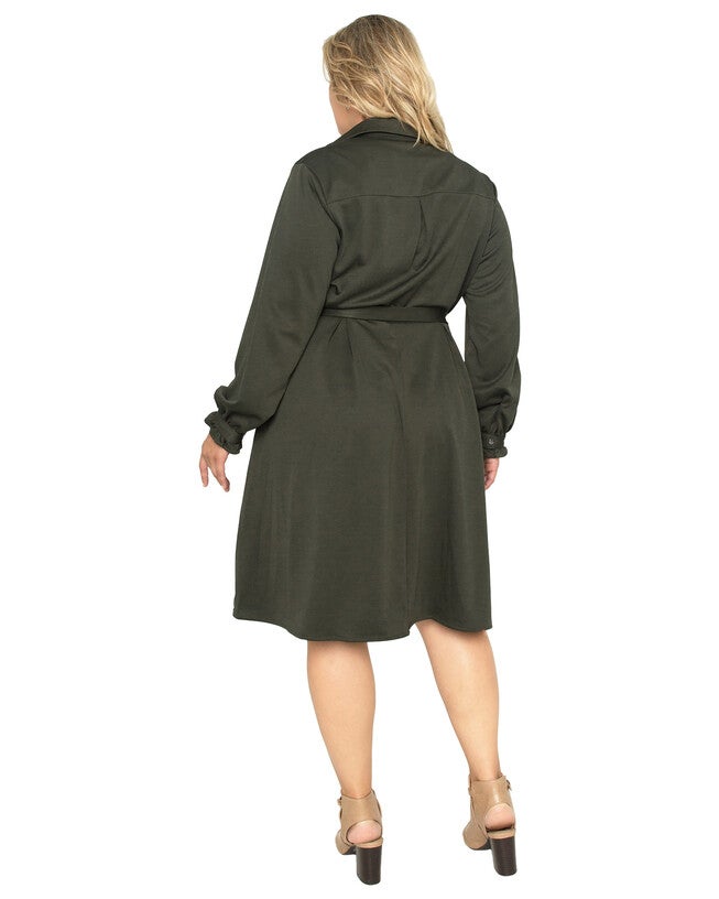 Plus size Lara Long Sleeve Wrap Dress, , alternate image number 6