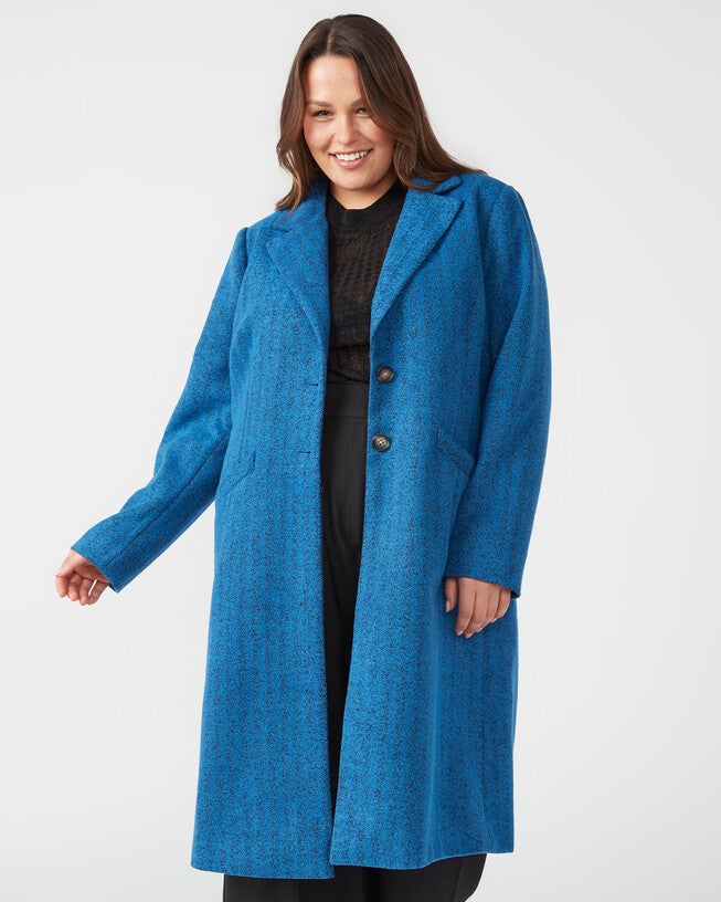 MARIS COAT, Victoria Blue / Royal Blue, alternate image number 1