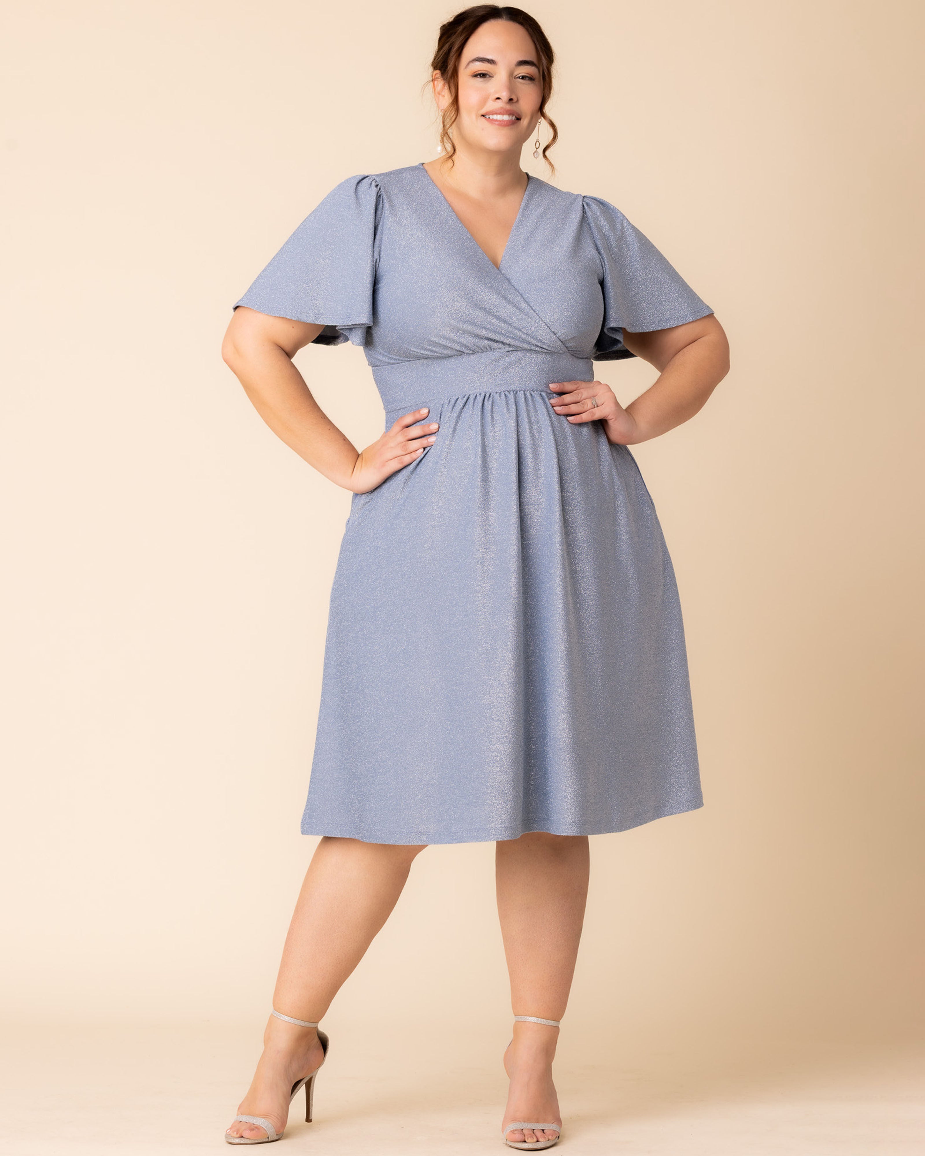 Crystal Cove Cocktail Dress, CELESTIAL SPARKLE / Light Blue, alternate image number 4