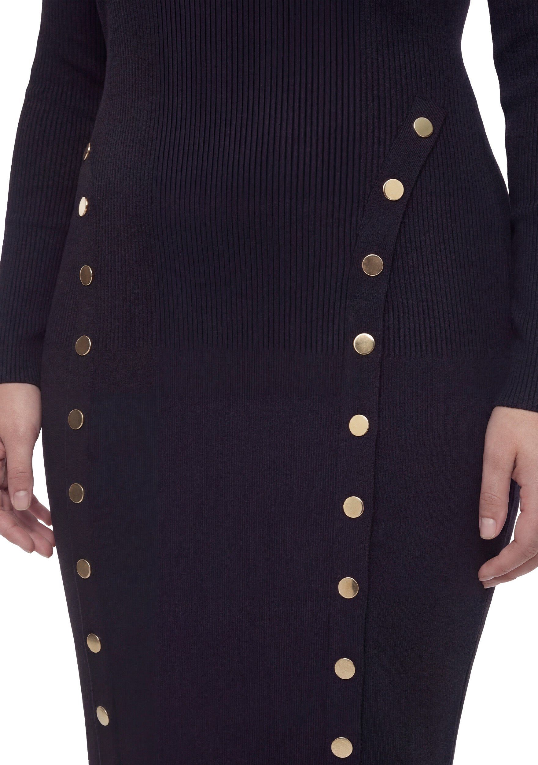 Grayson Dress, Black / Black, alternate image number 3