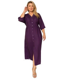 Plus Size Purple Orchid Evening Dress