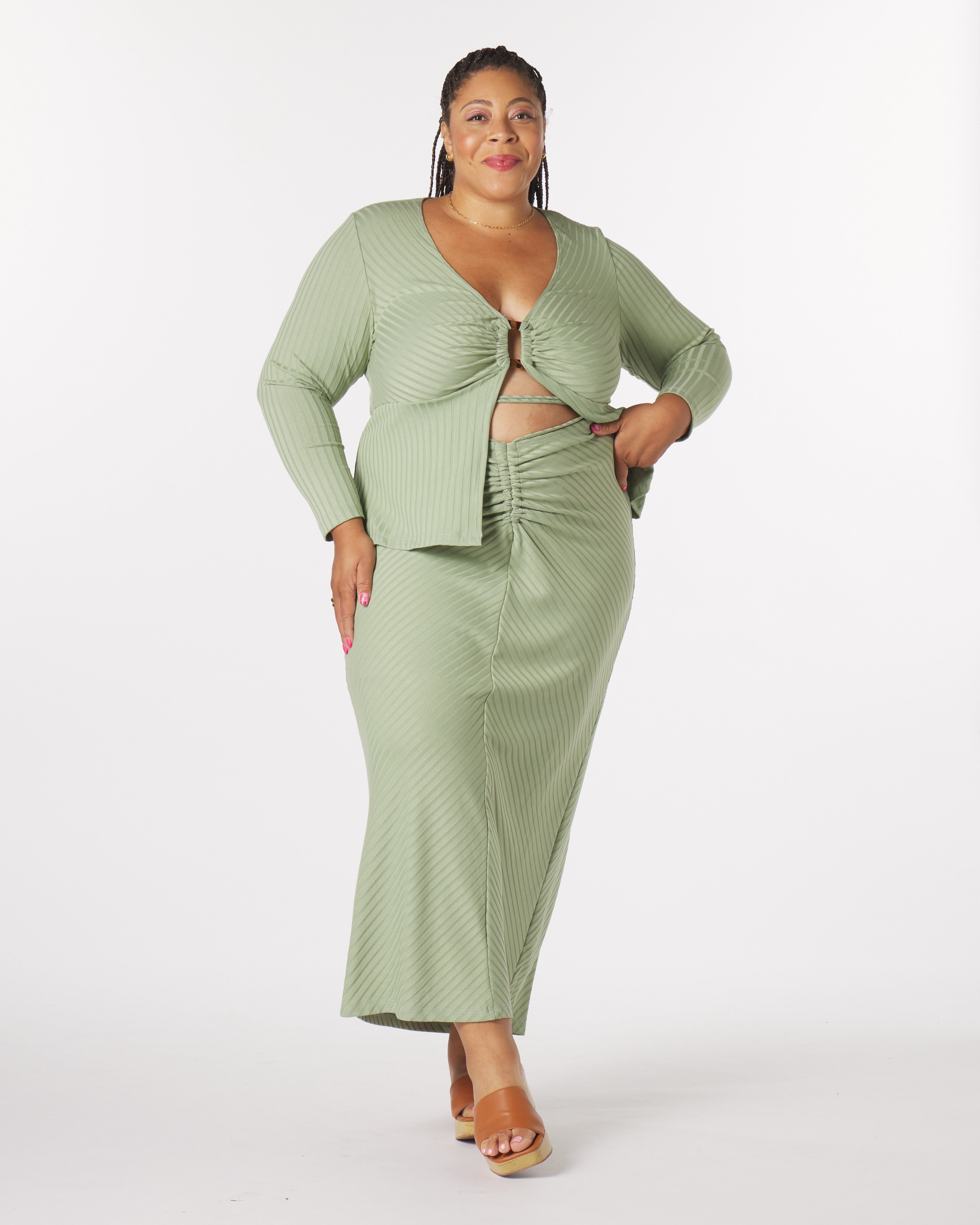 Luna Maxi Skirt, Sage / Sage Green, hi-res image number 0