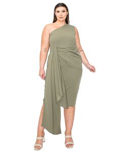 ESME FRONT DRAPED SASH DRESS