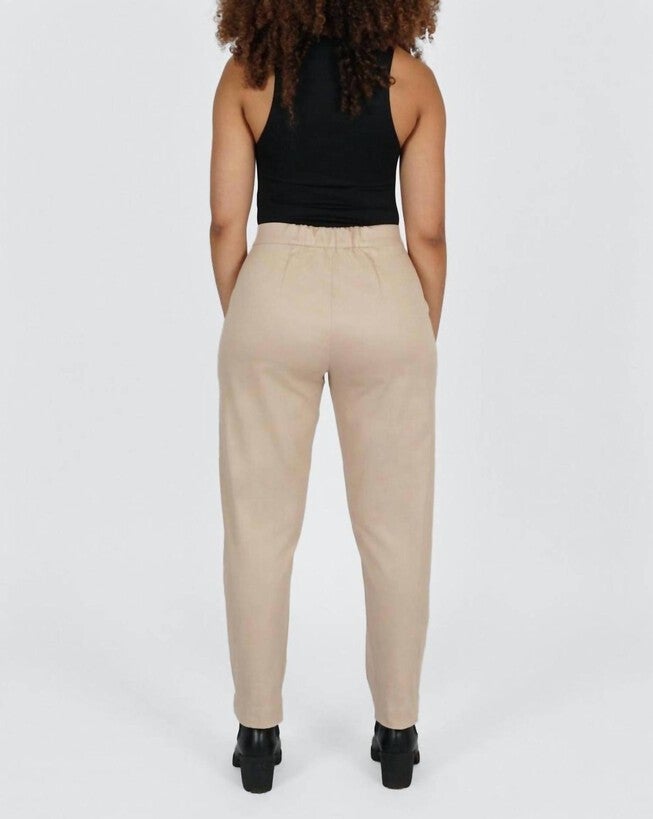 CROP PANT IN BEIGE, , alternate image number null