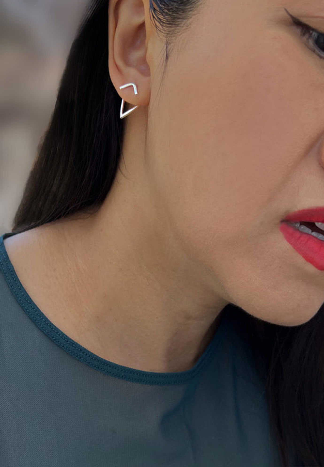 TRILL 2-Way Convertible Stud Earring Jackets, Silver / Silver, alternate image number 5