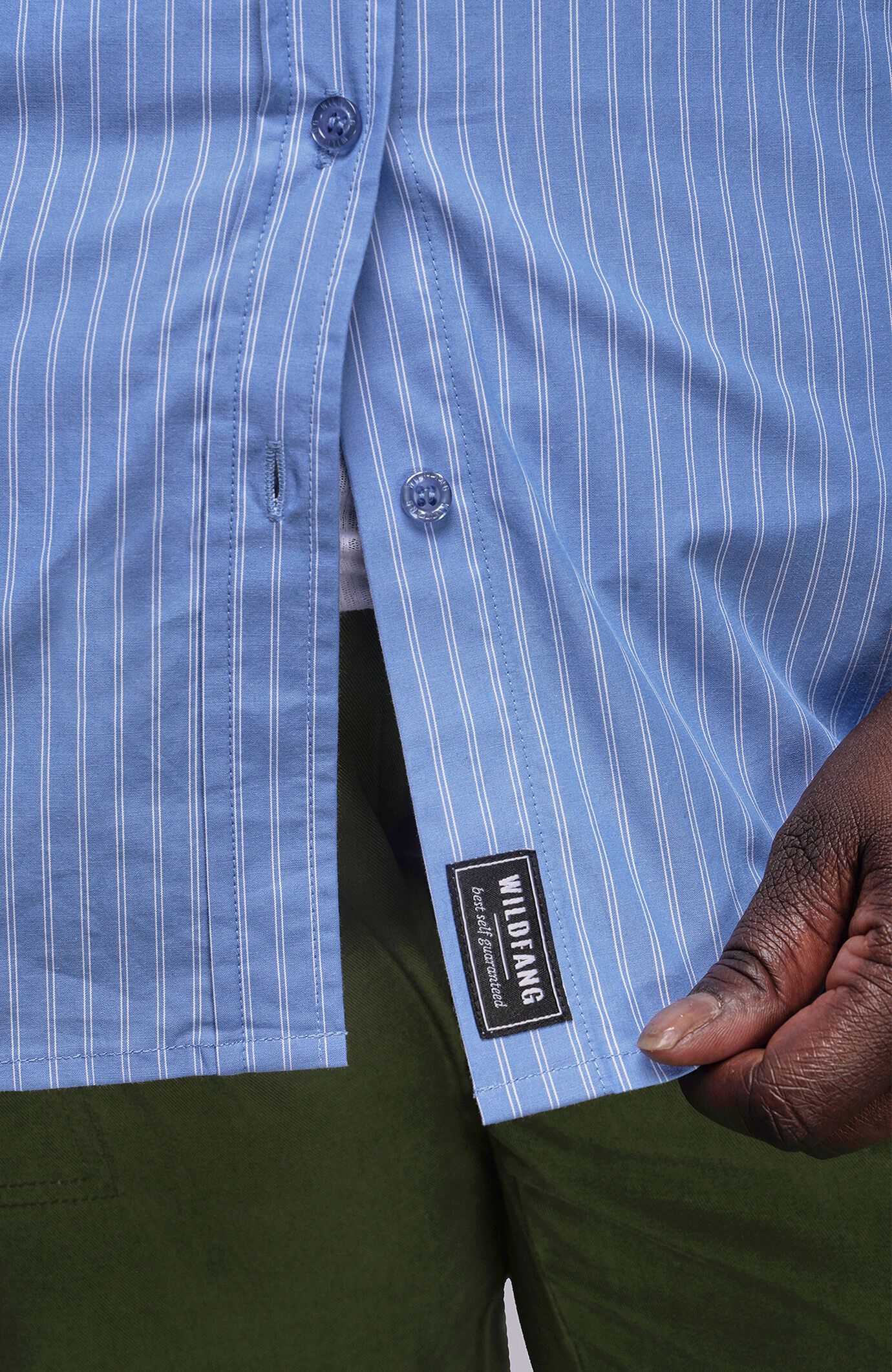 The Essential Button Up, BLUE SKYWHITE / Cornflower Blue, alternate image number 3