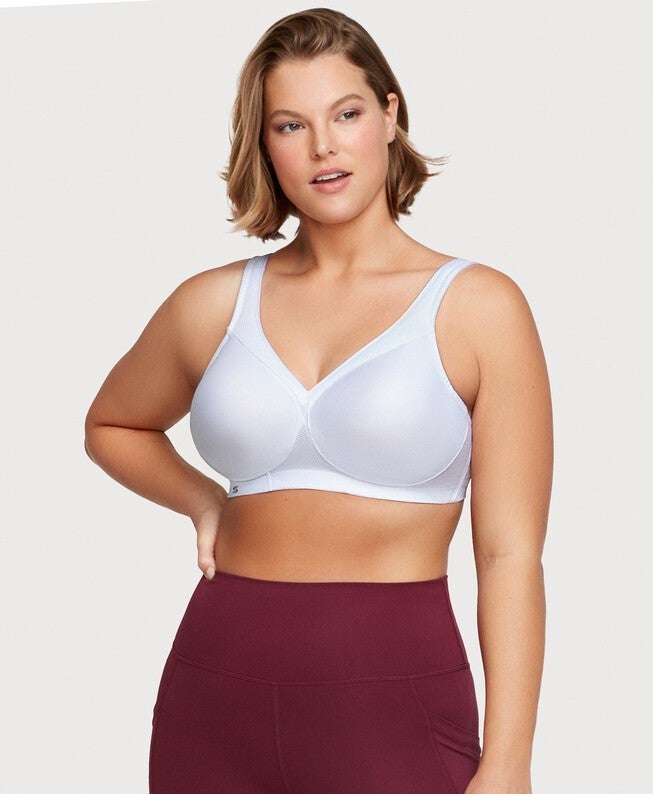 MagicLift Seamless Sports Bra, White / White, alternate image number 2
