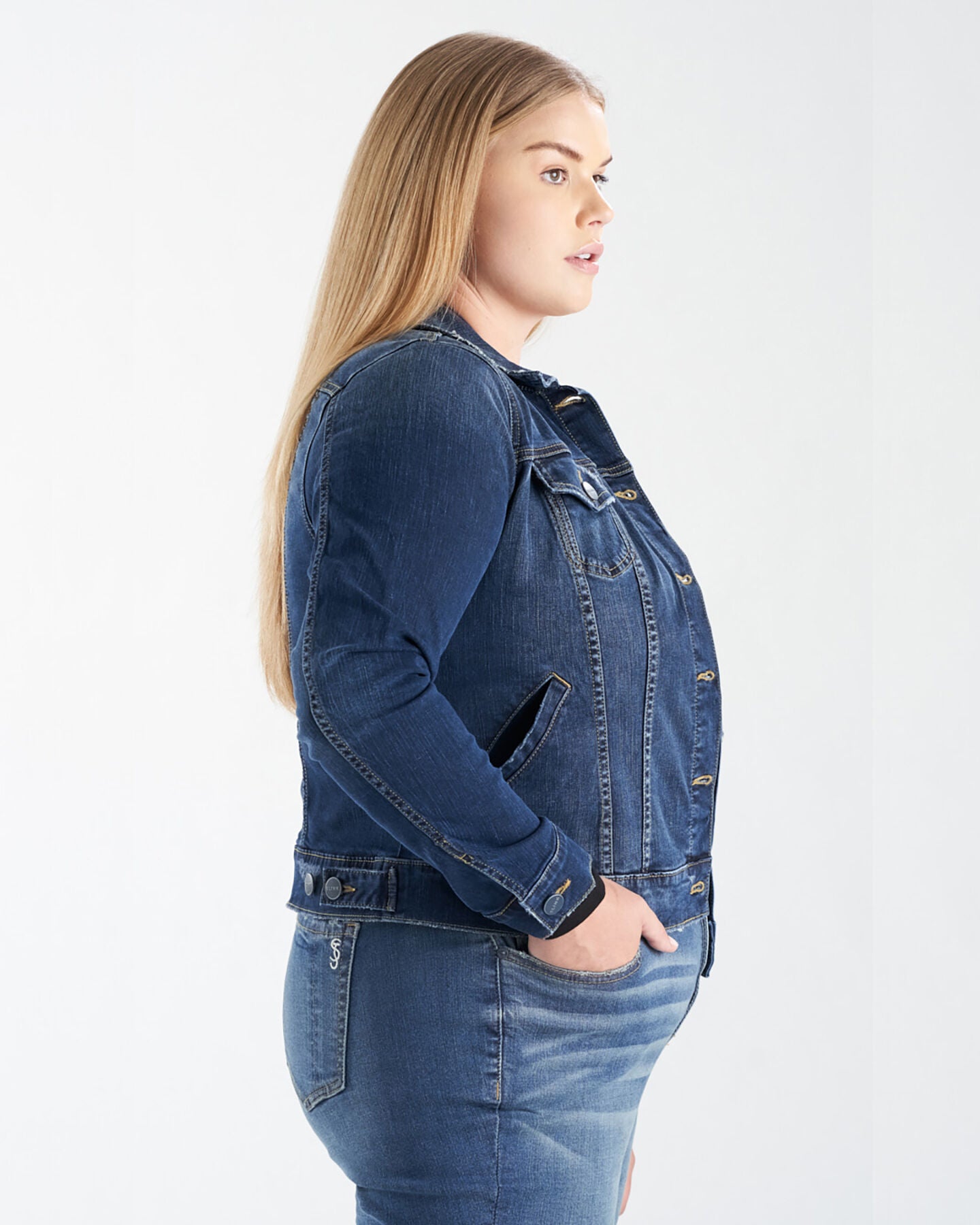 Rylee Denim Jacket, AURORA / Dark Wash, alternate image number 3