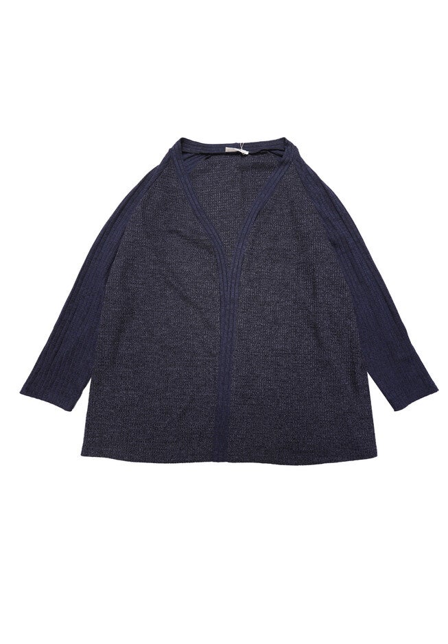 Open Front Casual Midi Sweater Cardigans, Dark Blue / Navy, hi-res image number 0