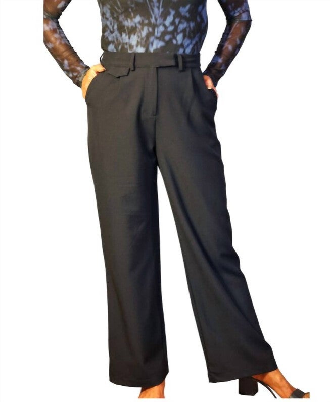 Crepe Trouser in Navy, Navy / Navy, hi-res image number null