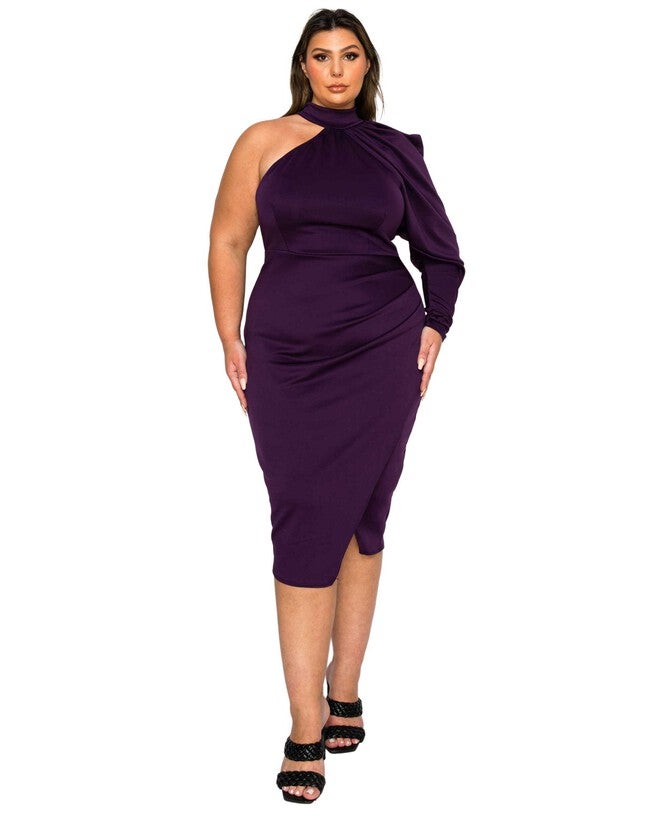 GIGI DRESS, Dark Eggplant / Purple, hi-res image number 0
