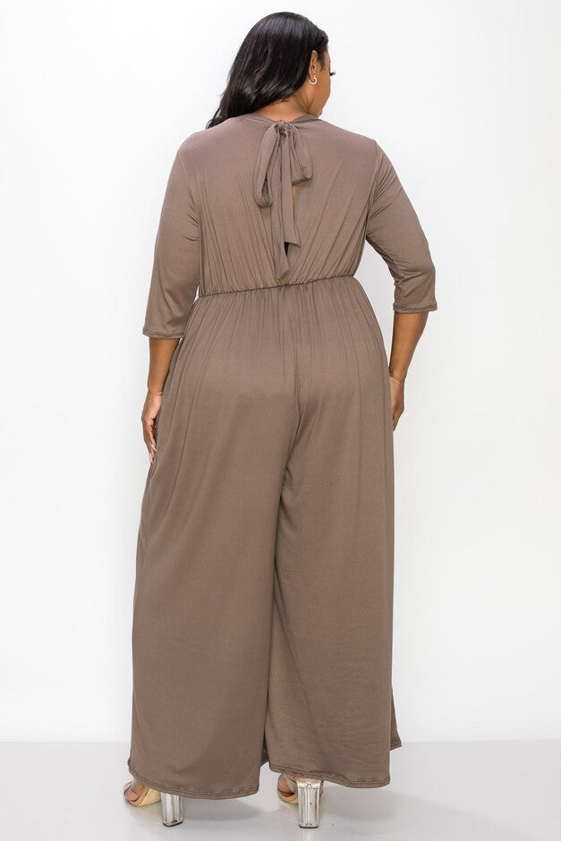 SIENNA JUMPSUIT, Mocha / Mocha, alternate image number 2