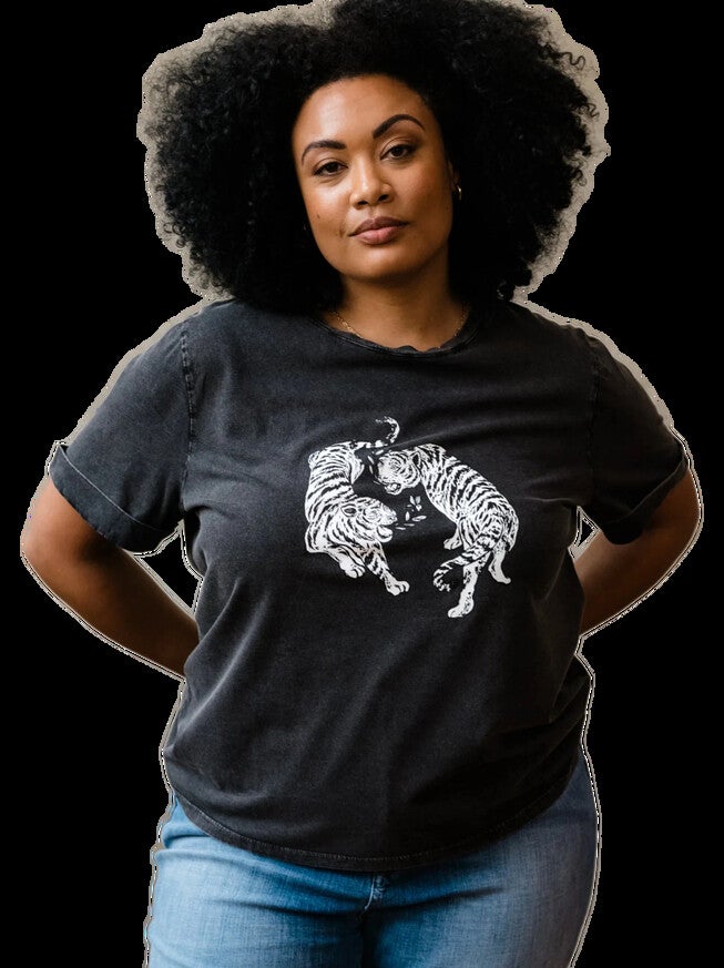 Gloria Graphic Tee, Washed Black / Black, hi-res image number 0