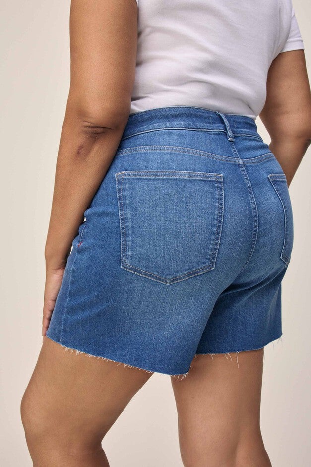 VVI PLUS - RELAXED JEAN SHORT | WATERSONG, WATERSONG / Light Blue, alternate image number 4
