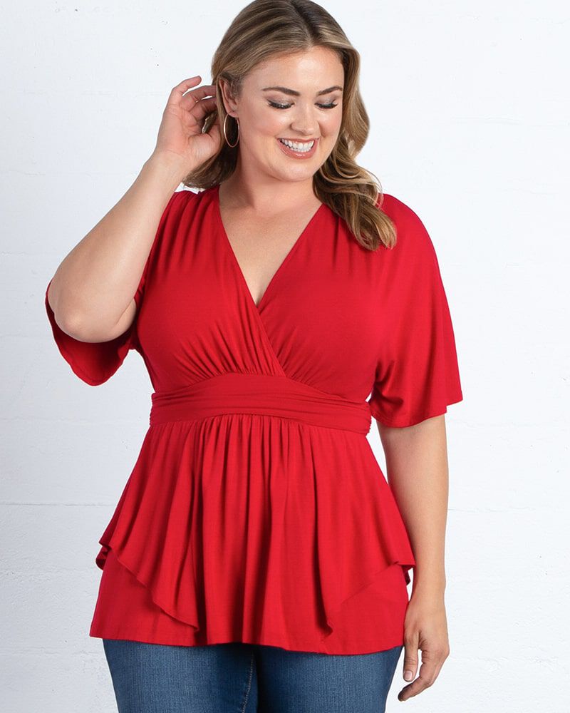 Promenade Top, RUBY RENDESVOUS / Red, alternate image number 4