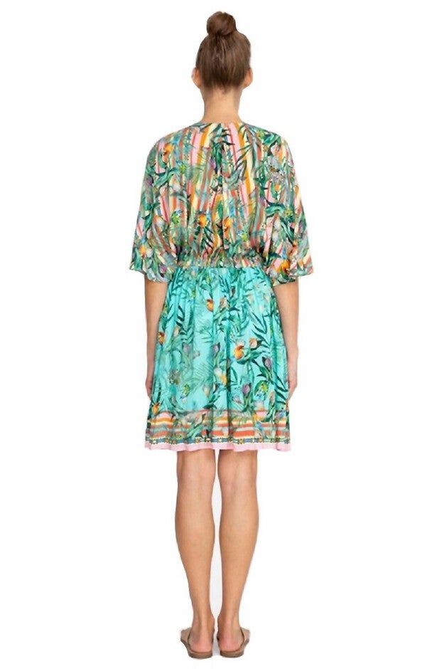 TAINA DOLMAN COVER UP IN MULTI, Multi / Light Blue, alternate image number null