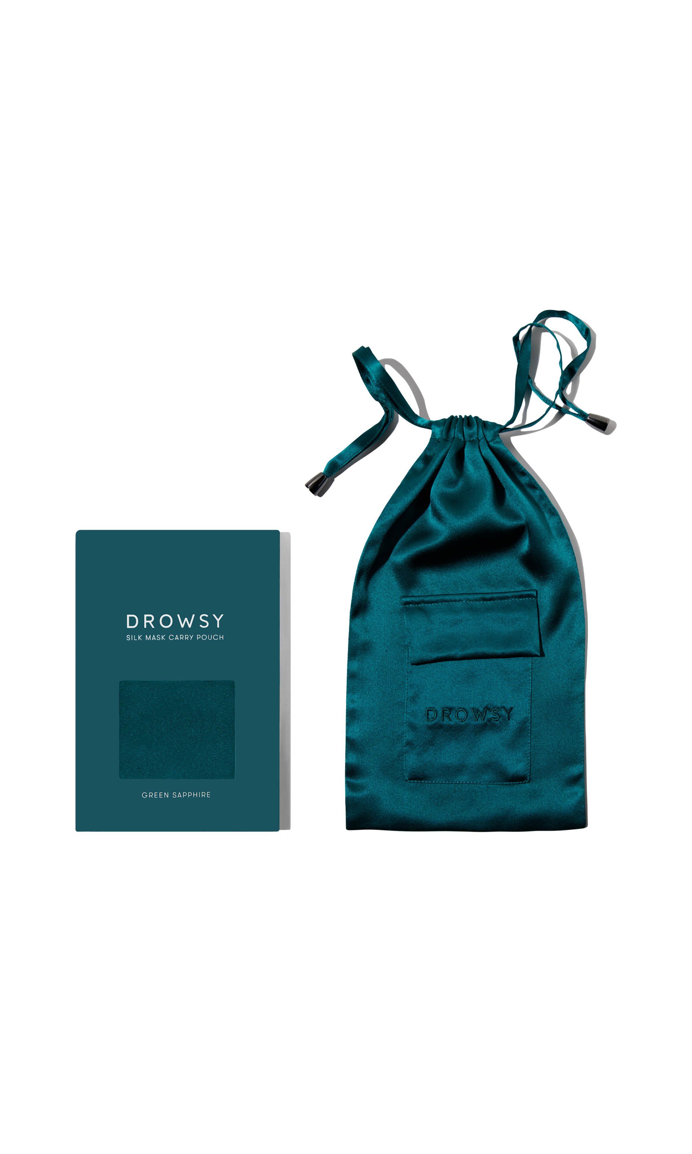 Silk Eyemask Carry Pouch, Green Sapphire / Kelly Green, hi-res image number 0