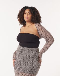 India Shrug in Lace Mesh