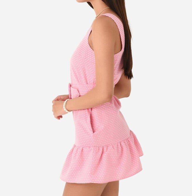 NIA DRESS, Pink Ivory / Pink, alternate image number null
