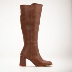 ADELE - BROWN KNEE HIGH BOOTS