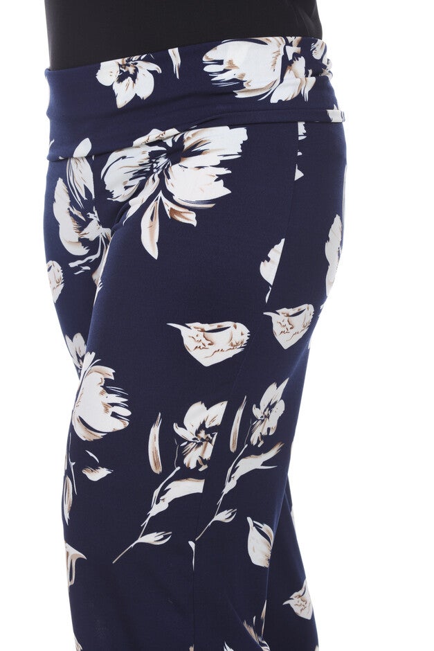 Flower Print Palazzo Pants, , alternate image number 8