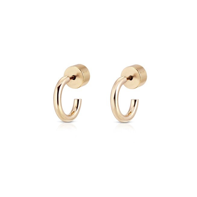 Jeanne Huggie Hoops Gold, Gold / Gold, hi-res image number 0