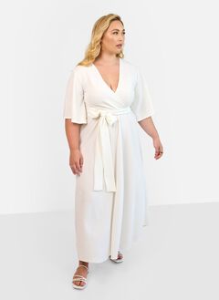 BIANCA FAUX WRAP MAXI DRESS