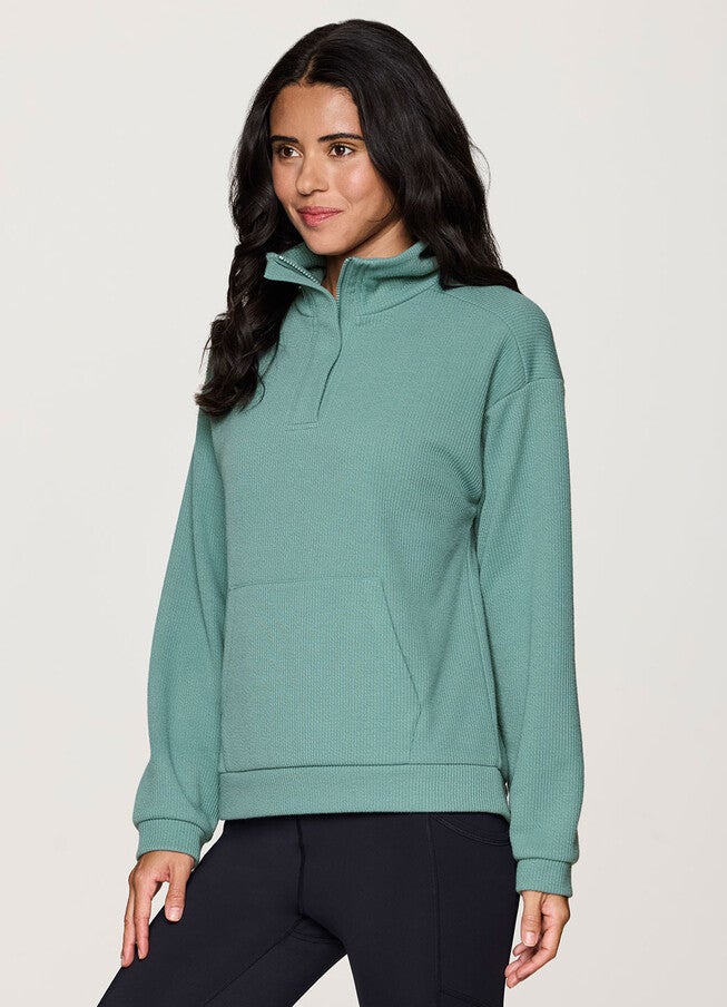 Plus Harbor Textured Pullover, Arctic / Mint, alternate image number null