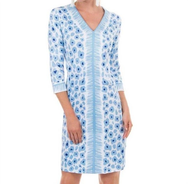 Border Town Dress In Wildcat Light Blue, Wildcat Light Blue / Light Blue, hi-res image number null