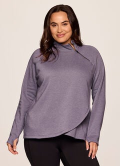 Prime Ready To Roll Fleece Zip Mock Neck Pullover