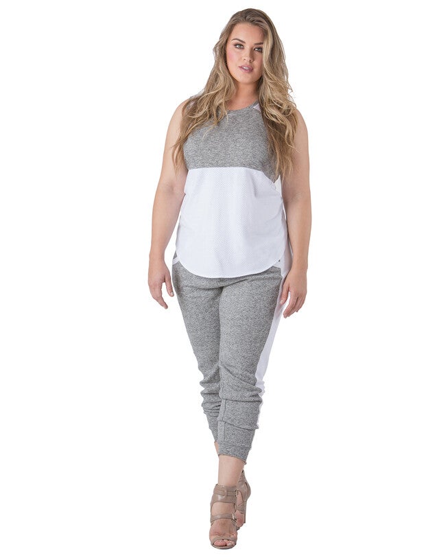 Sami French Terry Mesh Side Ankle Zip Pull On Jogger Pants, , alternate image number 8