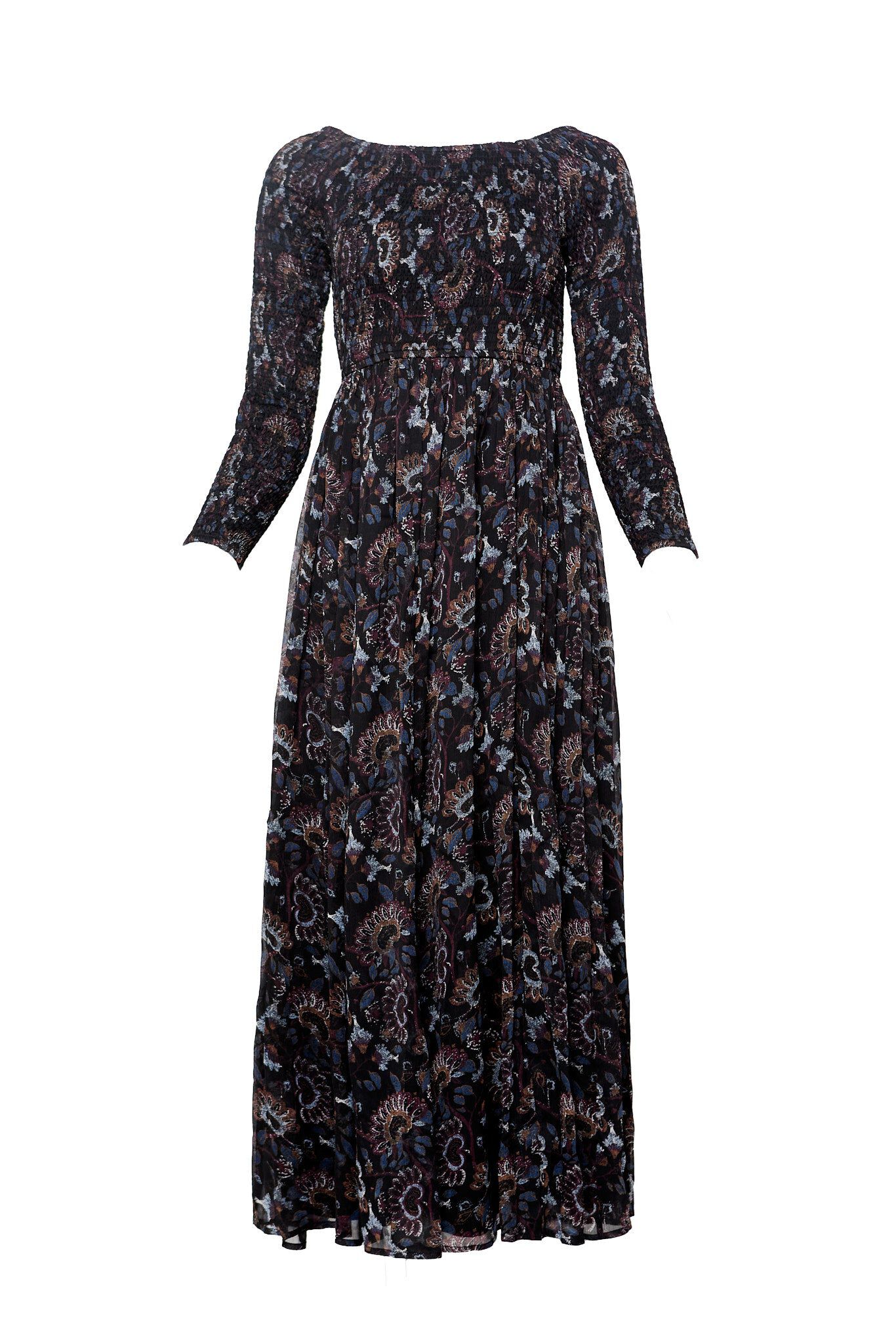 Mason Dress, Enchanted Floral / Black, alternate image number 5