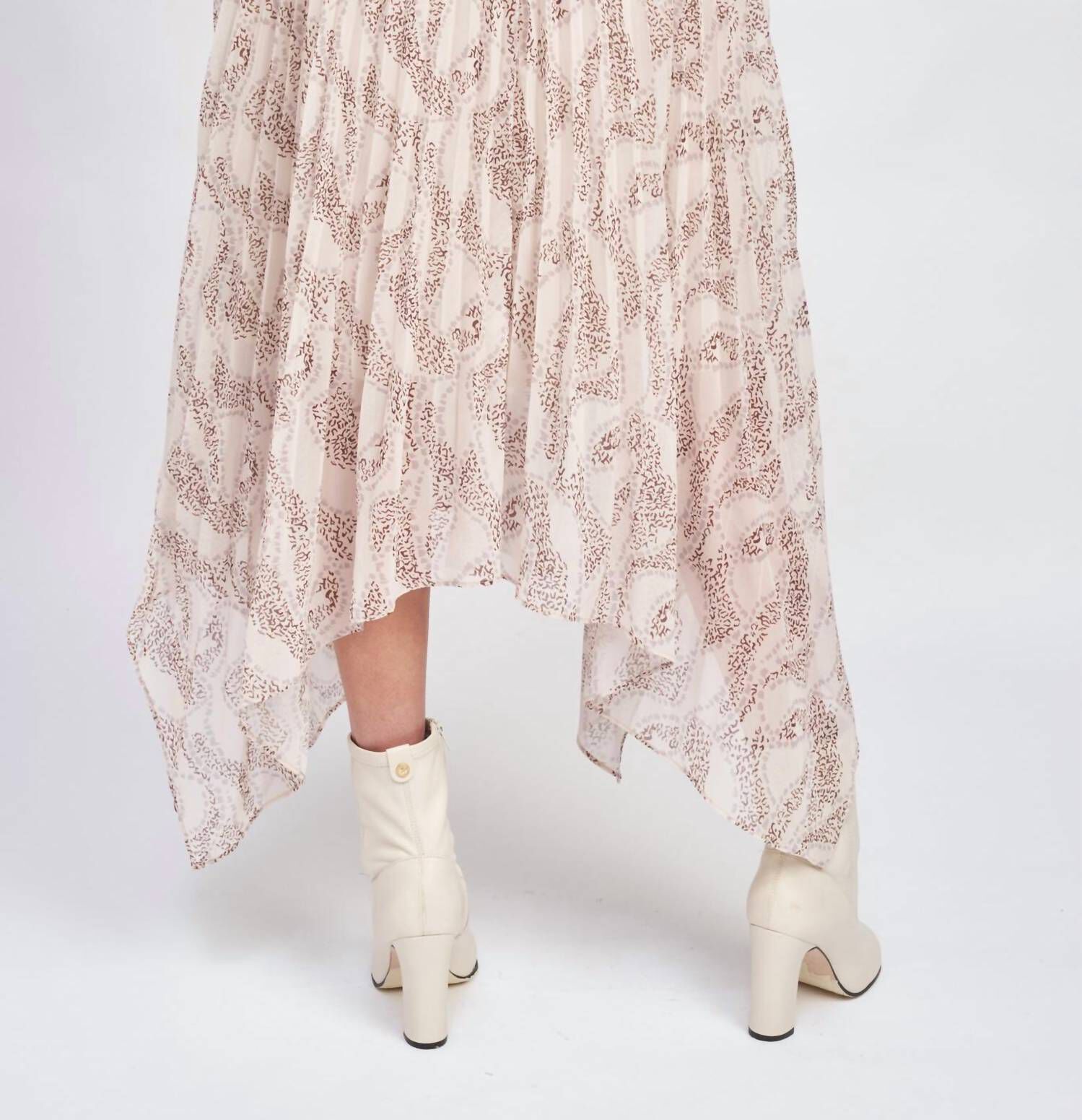 EVER MIDI SKIRT IN OAT, Oat / Beige, alternate image number 2