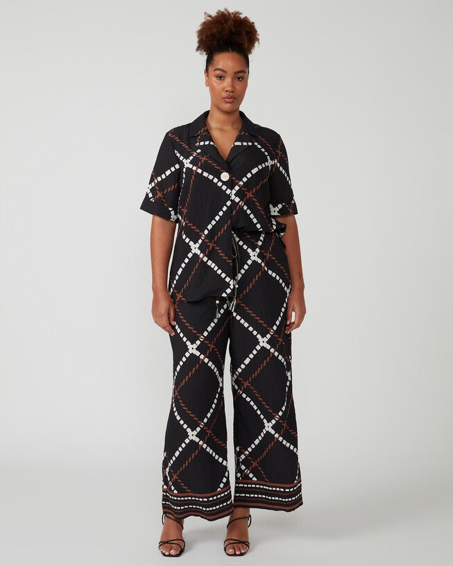 Marine Pants, Print / Black, hi-res image number 0