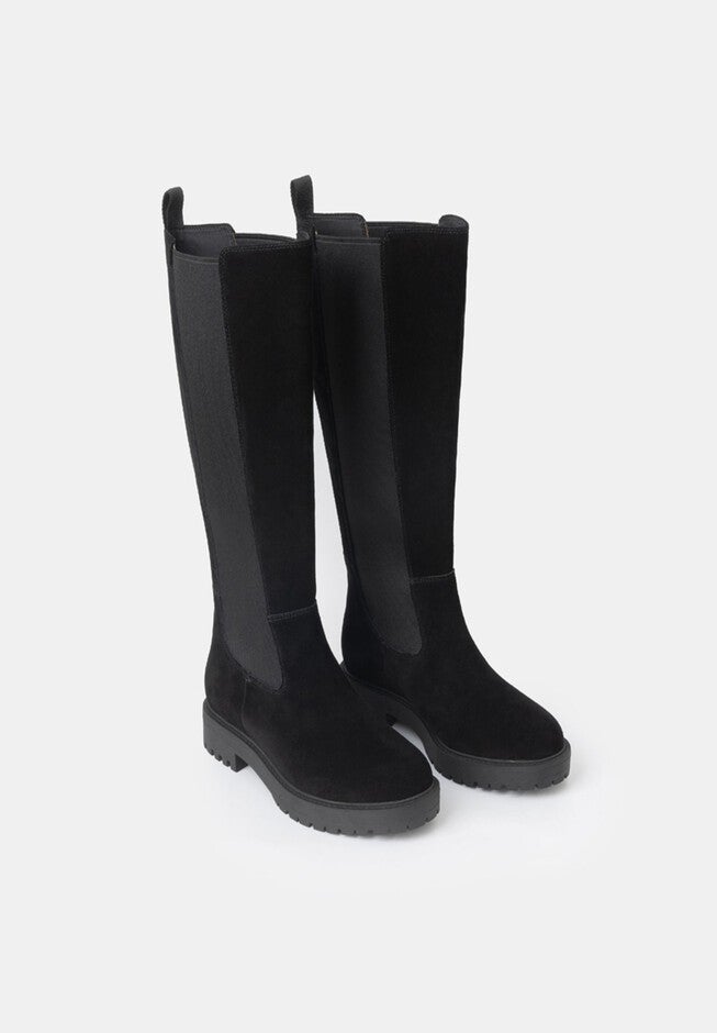 Marvel Tall Chelsea Boots, Black Suede / Black, alternate image number 1