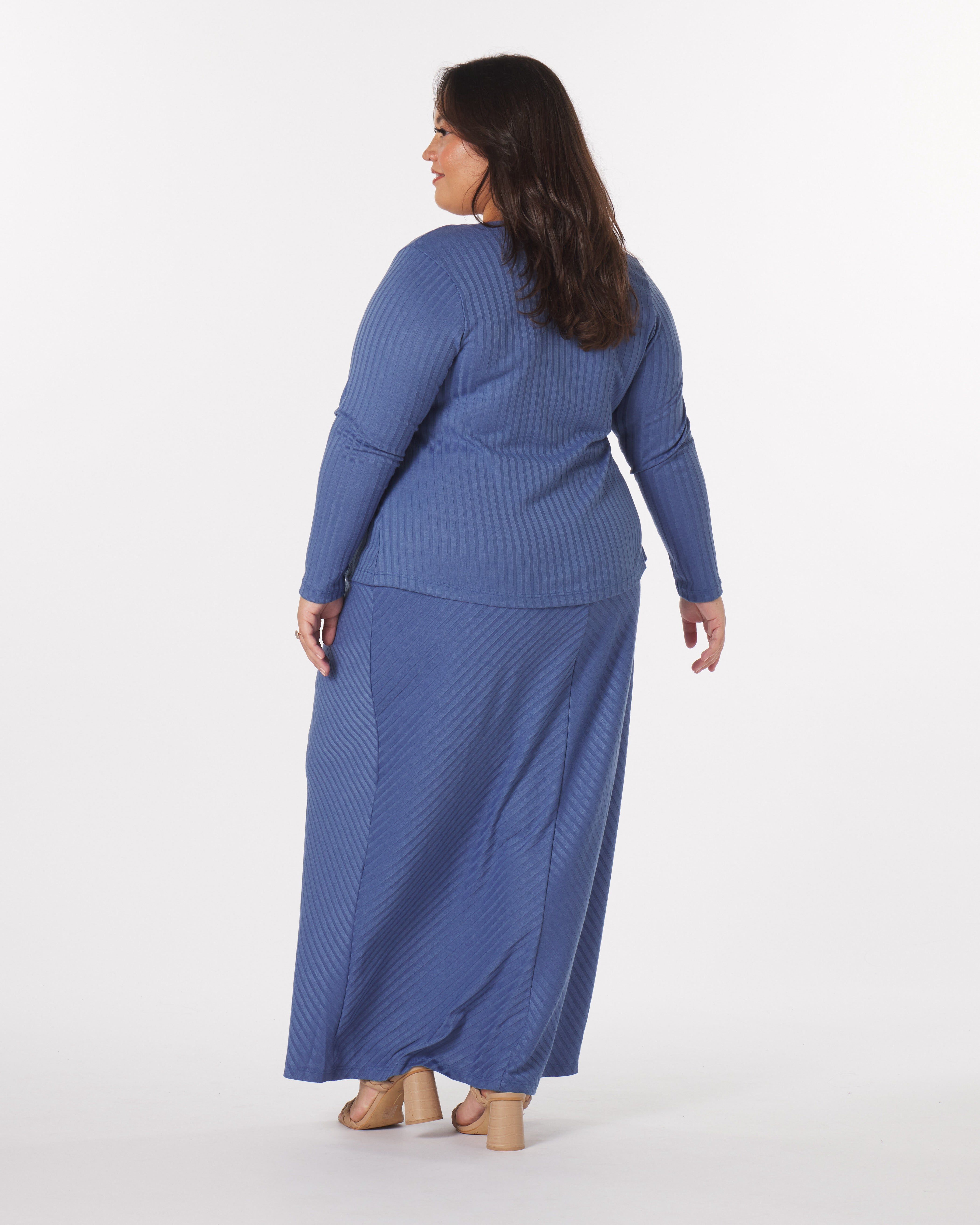 Luna O-Ring Top, Frost / Dusty Blue, alternate image number 2