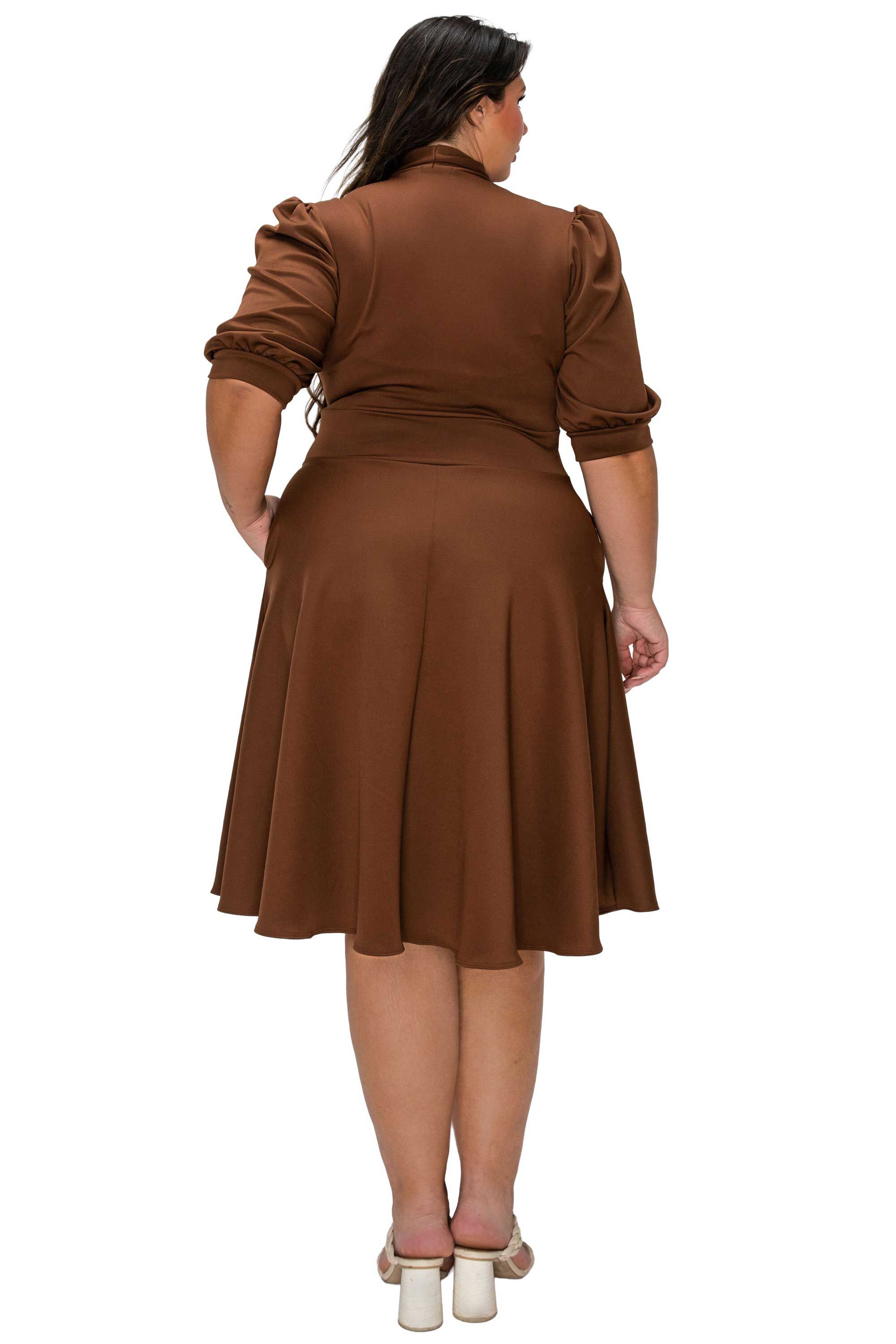 Carina Donna Pocket Dress, Brown / Brown, alternate image number 2