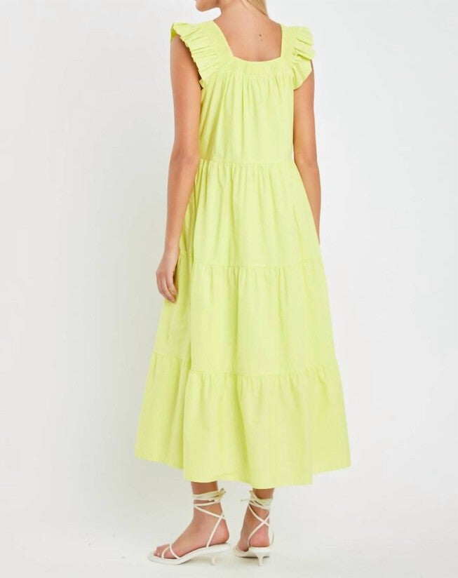 RIO MIDI DRESS, Lime / Light Green, alternate image number null