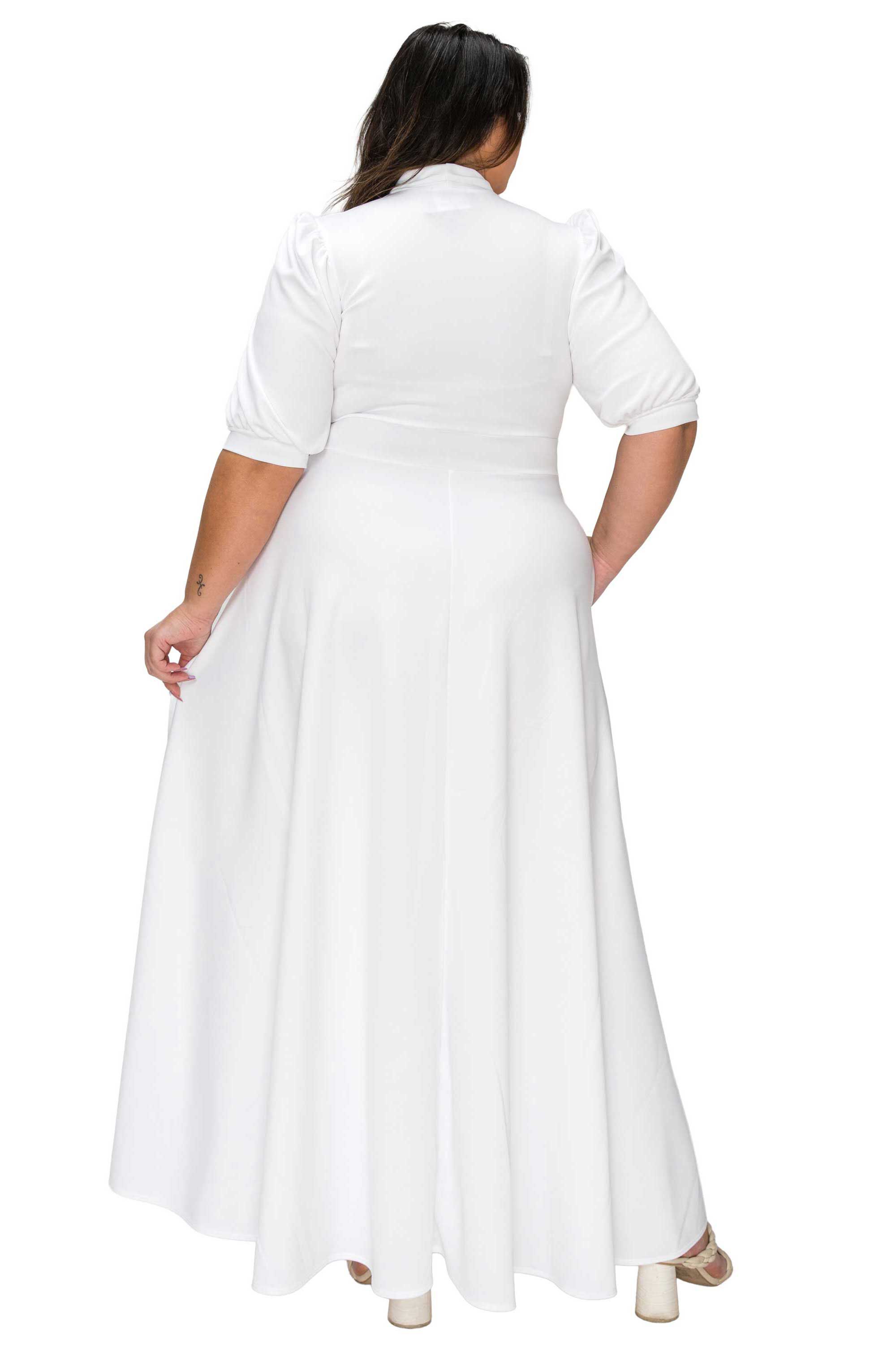 Farrah Donna Dress, Ivory / Ivory, alternate image number 2