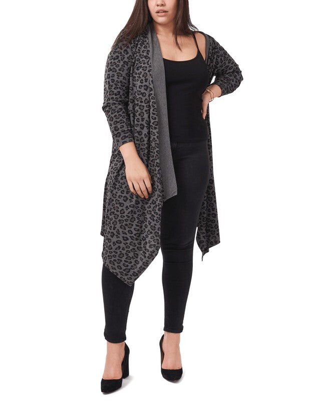 Leopard Cardigan, , alternate image number null