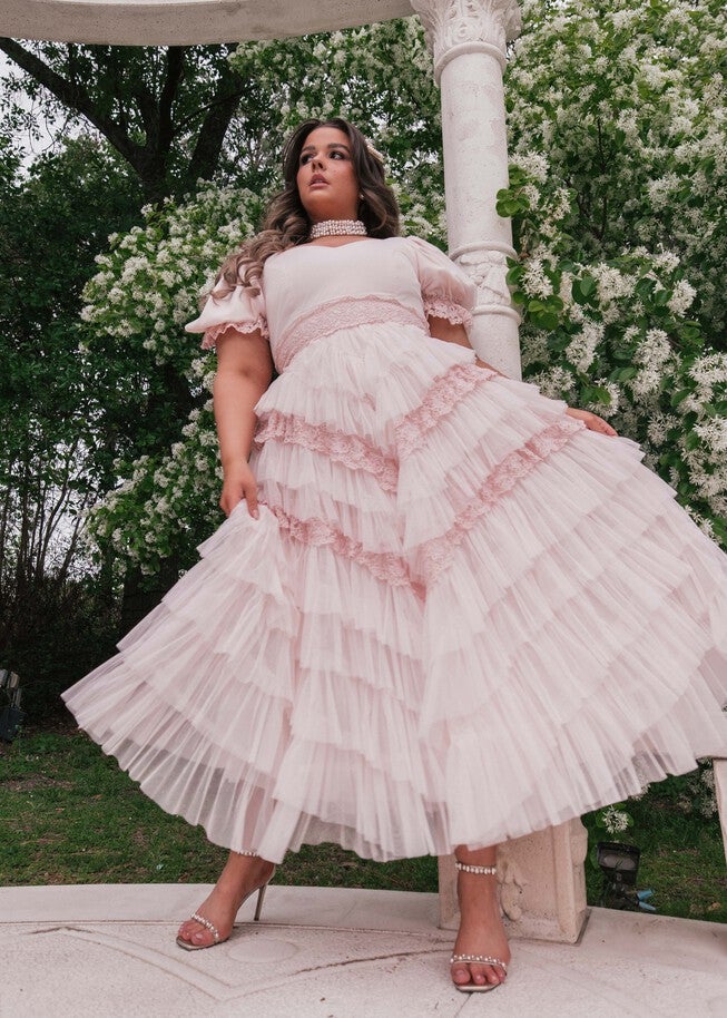 Thumbelina Dress, Pink / Pink, alternate image number 2