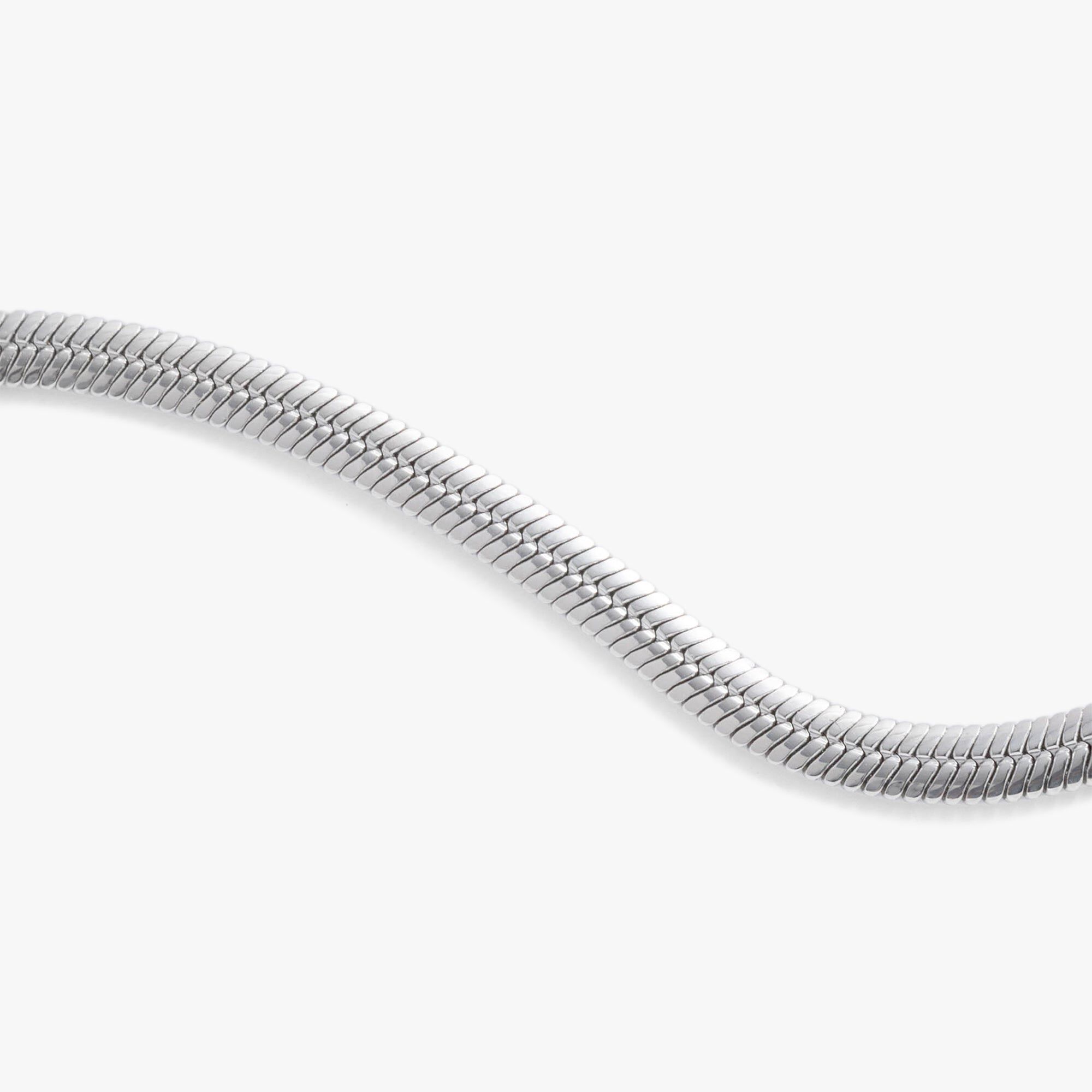 Everyday Herringbone Chain Bracelet, Silver / Silver, alternate image number 3