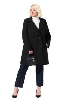 WINTER NOTCHED LAPEL SINGLE BREASTED LONG COAT