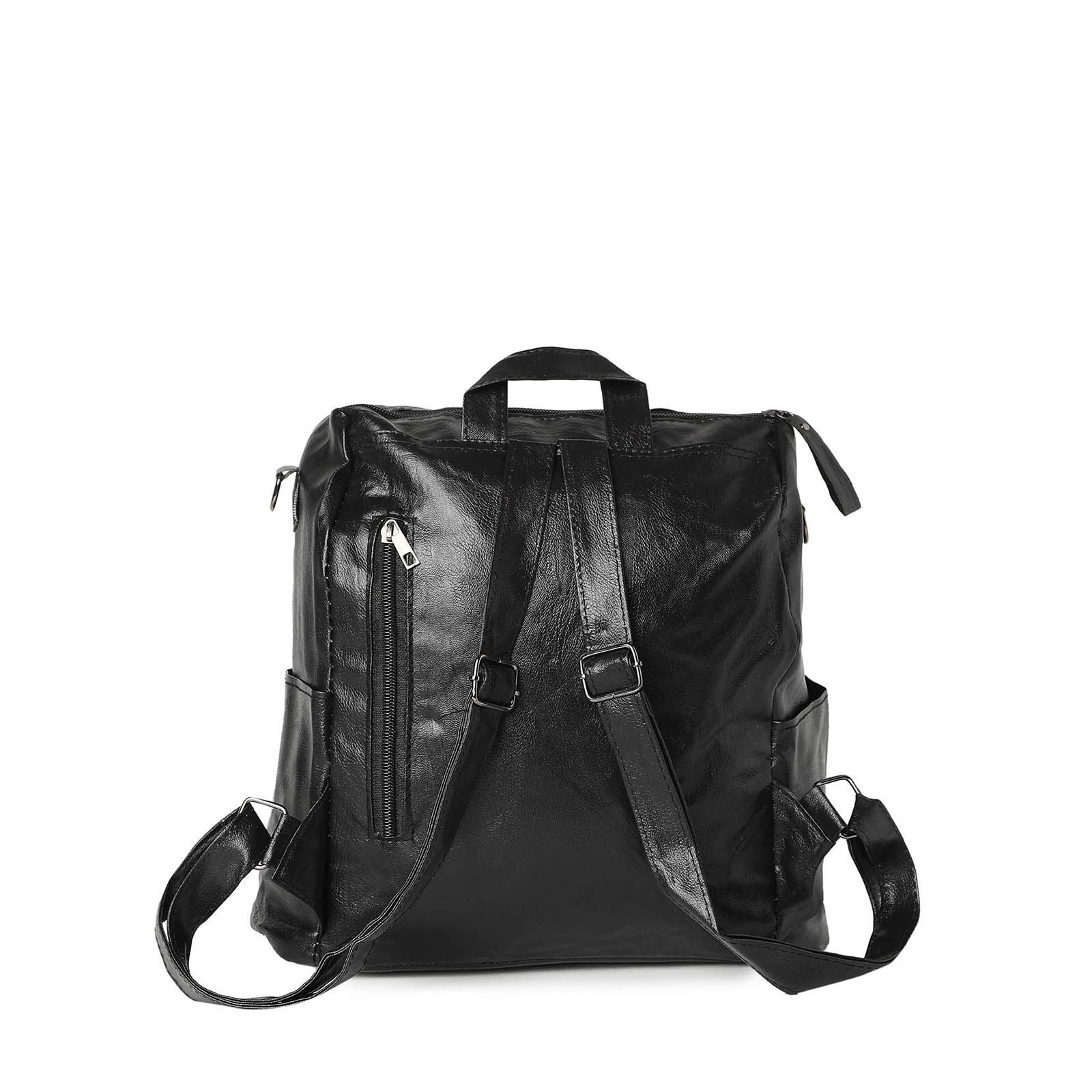 Haute Sauce Women's Double-Zip Backpack, Black / Black, alternate image number 3