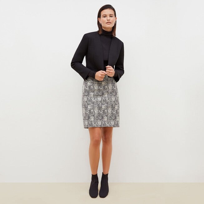 Noho Skirt - Crackle :: Crackle, Crackle / Light Grey, alternate image number 1