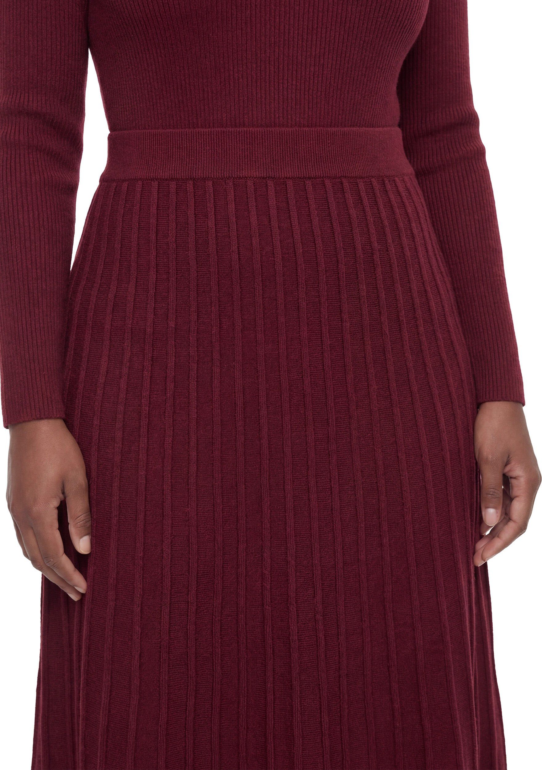 Miller Dress, Burgundy / Burgundy, alternate image number 3