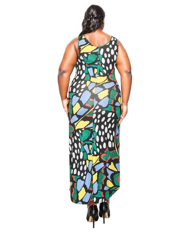 MISTY SLEEVELESS MAXI DRESS, , alternate image number null