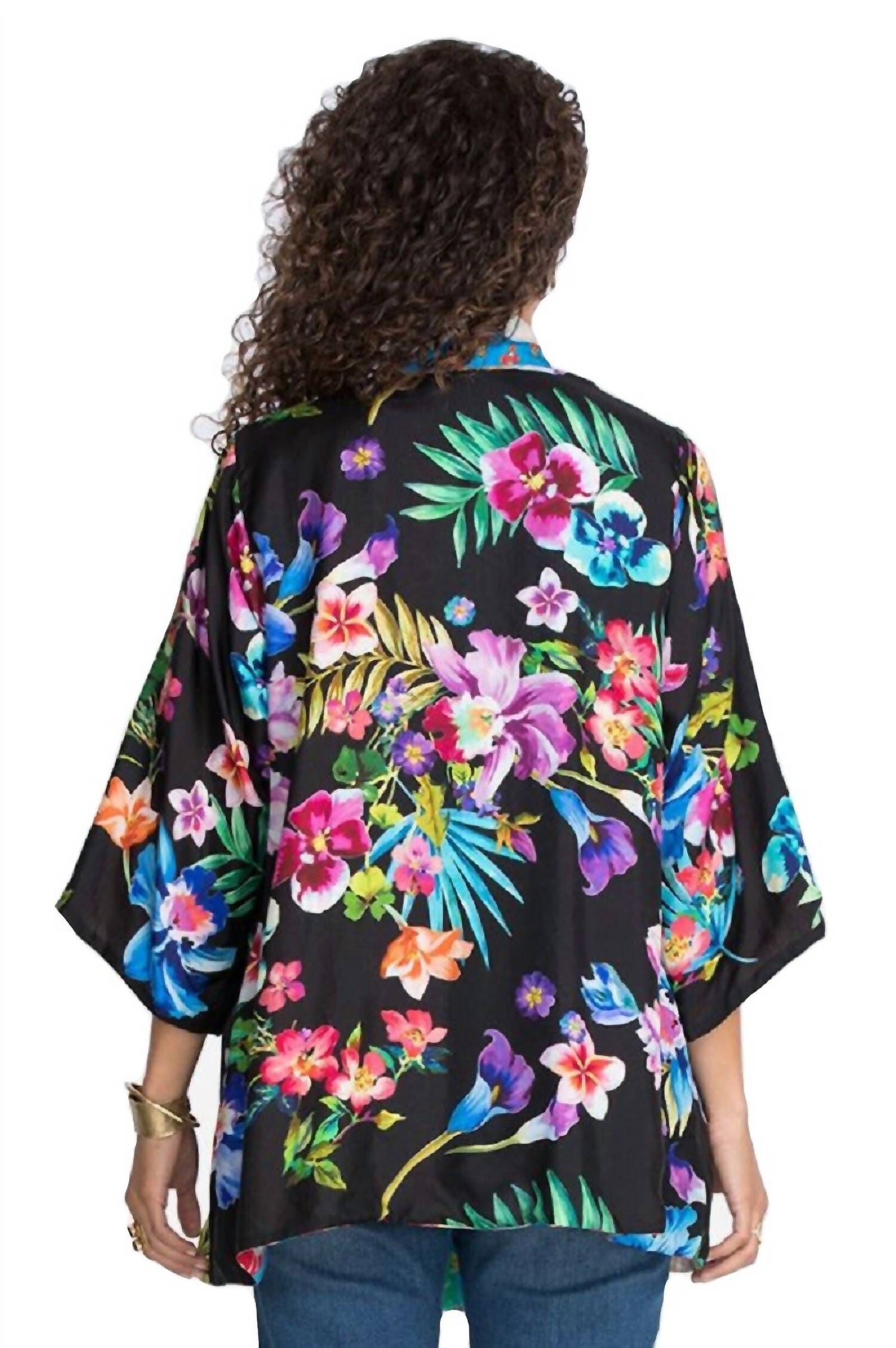 FRIENDSHIP ANASTASIA KIMONO IN MULTI, Multi / Red, alternate image number 3